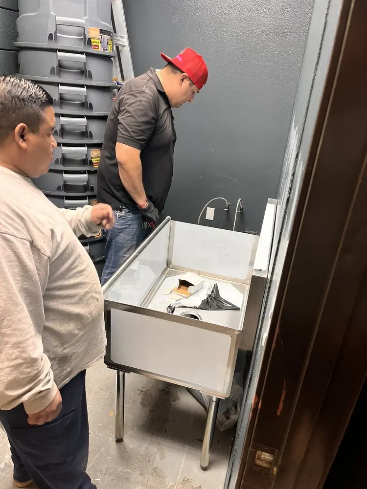 Commercial plumbing and sink installation in McCook